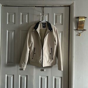 Men's Cream Bomber Jacket